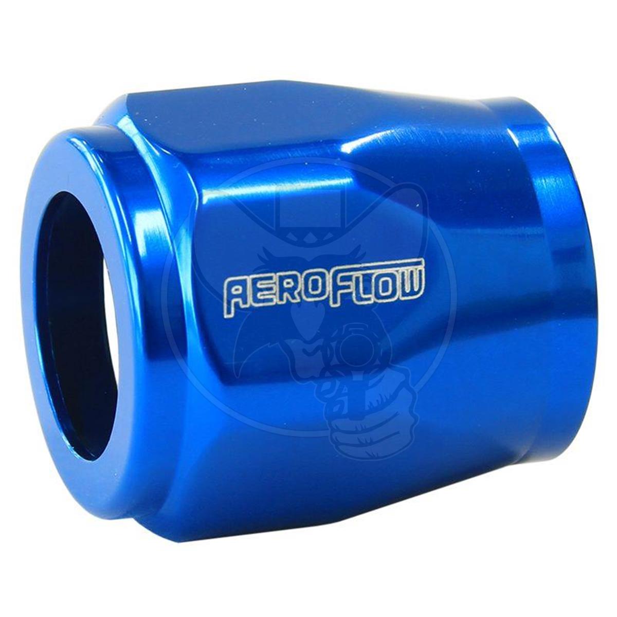 AF150-06 - AEROFLOW HEX -6AN HOSE FINISHER 5/8 (15.8mm) ID - BLUE
