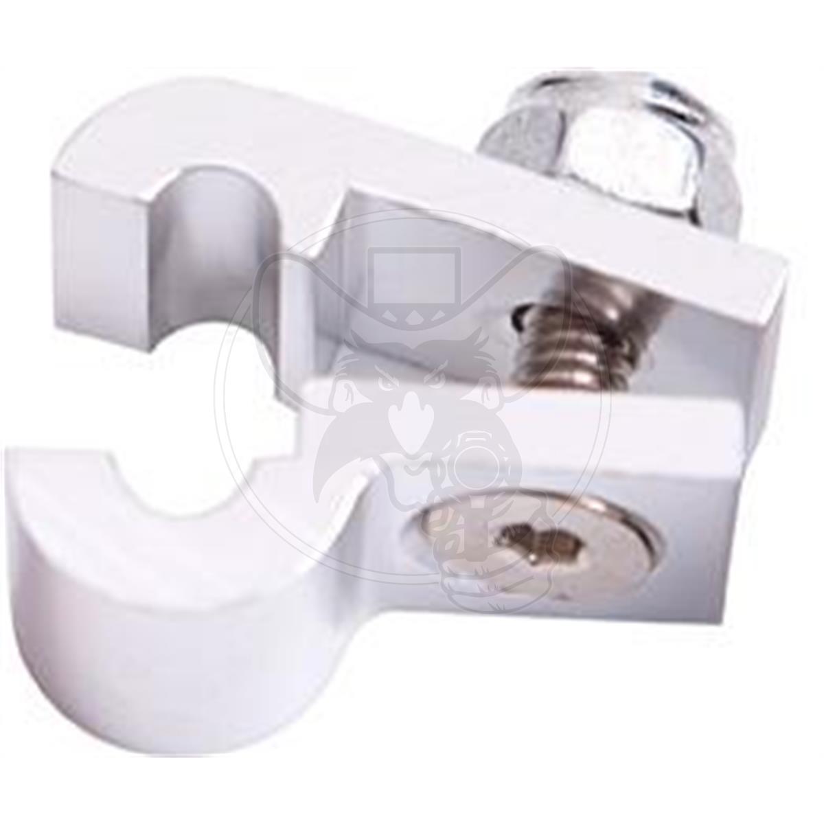 AEROFLOW BILLET ALUM P-CLAMP 5/8" (15.9mm) HARD LINE SILVER