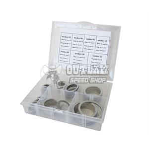 AEROFLOW BSPP ALUM WASHER KIT SIZES 1/8" to 3/4" (10 of each size)