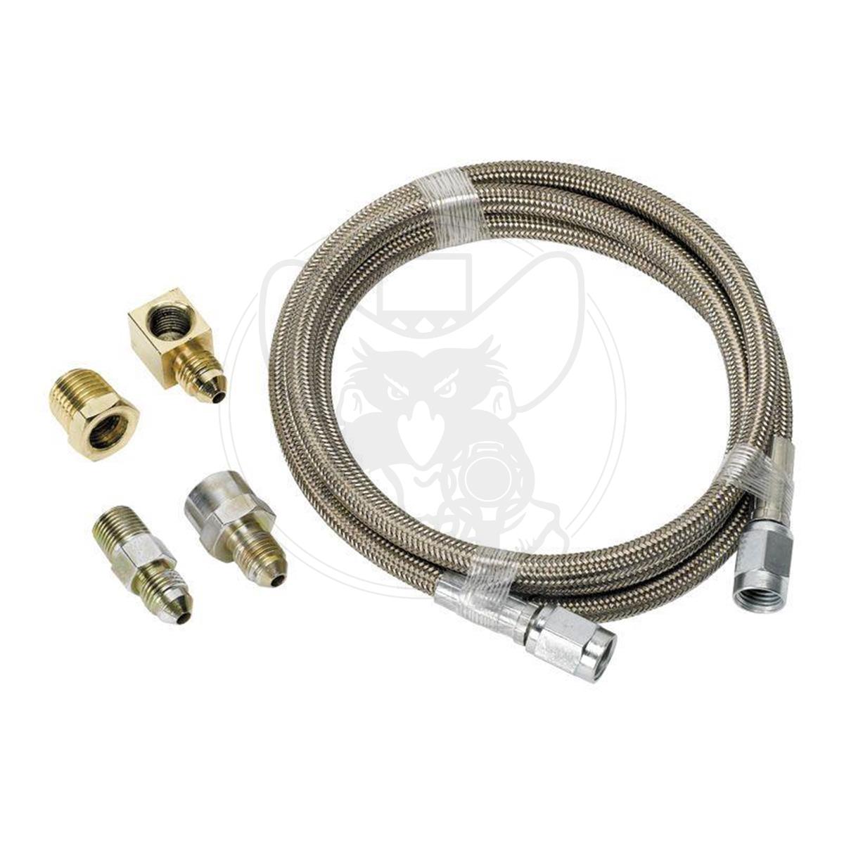 AF30-3006 - AEROFLOW -3AN X 6' BRAIDED STAINLESS STEEL LINE KIT