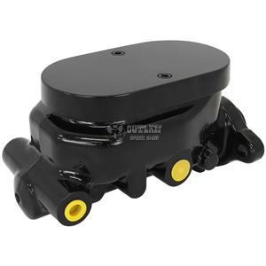 AEROFLOW BRAKE MASTER CYLINDER 1-1/8" BORE BLK CAST ALUM FITS GM