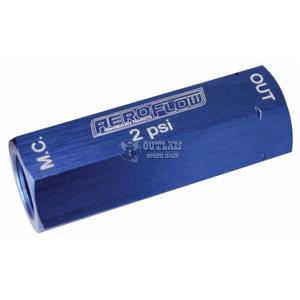 AEROFLOW BRAKE RESIDUAL PRESSURE VALVE 2 PSI 1/8" NPT - BLUE