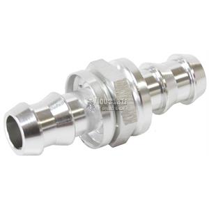 AEROFLOW -10 MALE TO -10 MALE BARB PUSH LOCK ADAPTER - SILVER