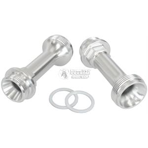 AEROFLOW 7/8-20" FUEL LOG LEGS BILLET ADJUSTABLE FITS HOLLEY SILVER