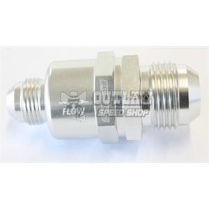 AEROFLOW 1-WAY STEPPED CHECK VALVE -12 TO -8AN SILVER FINISH