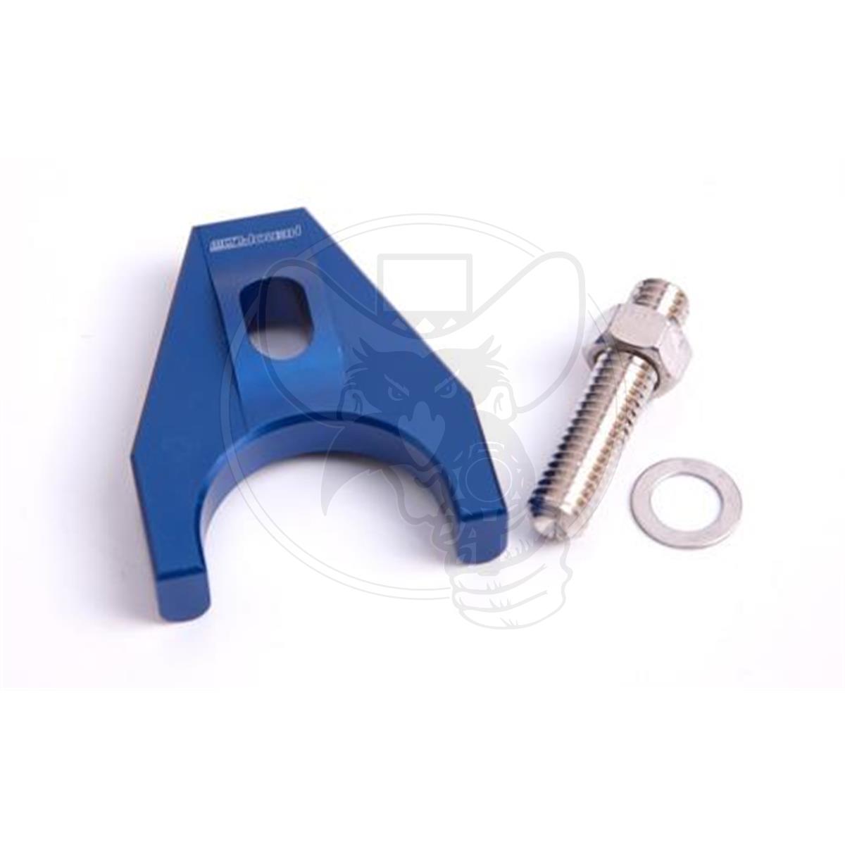 AEROFLOW BILLET DISTRIBUTOR HOLD DOWN CLAMP FITS CHEV SB & BB BLUE