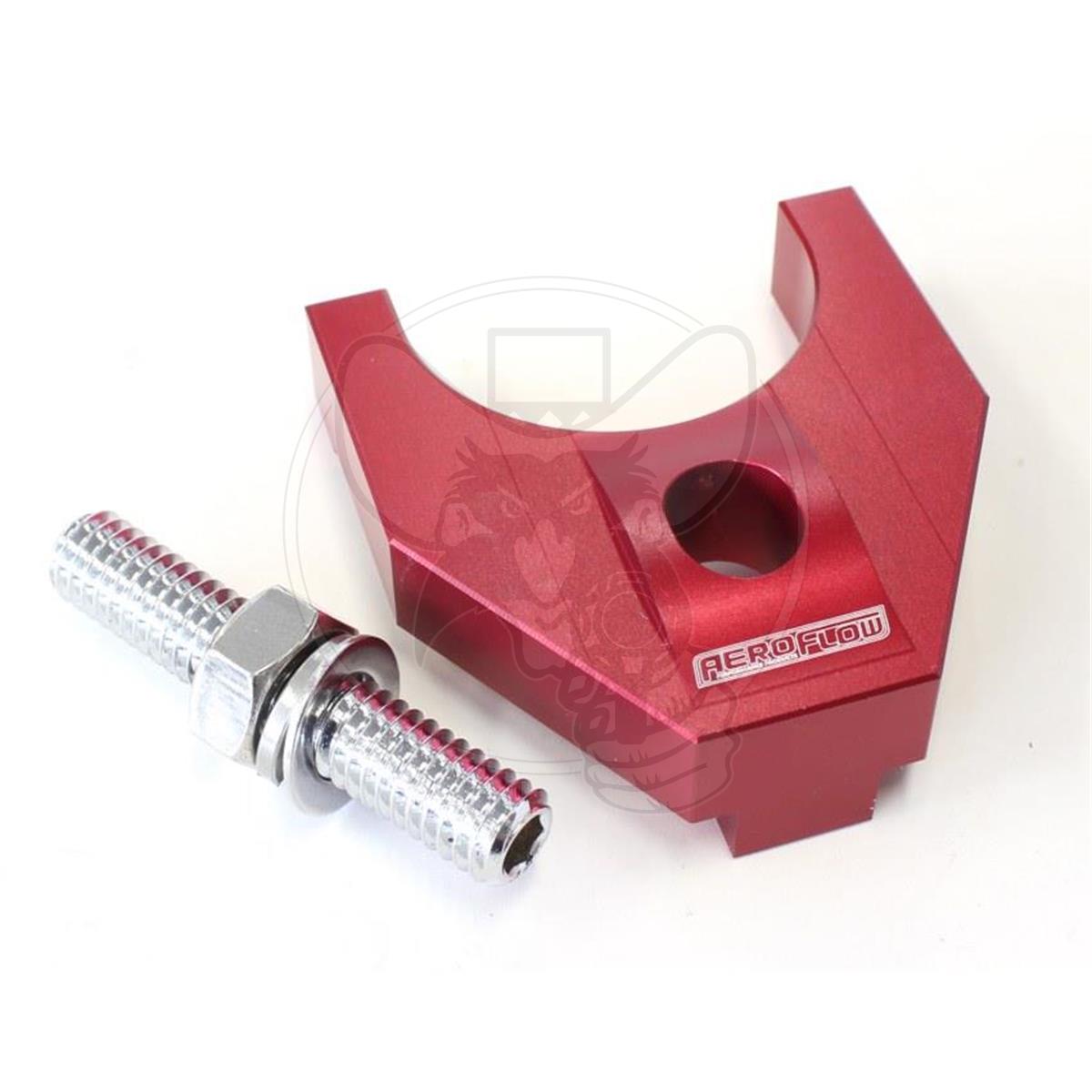 AEROFLOW BILLET DISTRIBUTOR CLAMP FITS FORD WINDSOR/351C LARGE RED