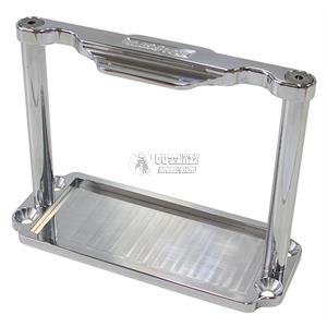 AEROFLOW BILLET BATTERY HOLD DOWN TRAY POLISHED