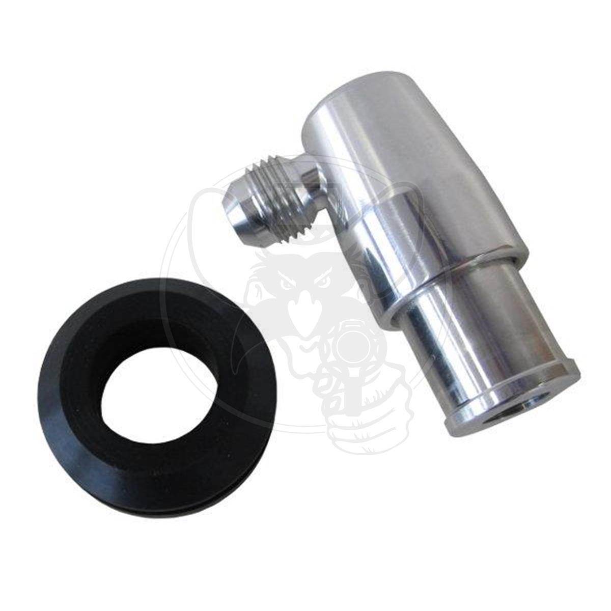 AEROFLOW BILLET PCV VALVE 3/8" (-6AN) BARB FITS 1-1/4" HOLE POLISHED