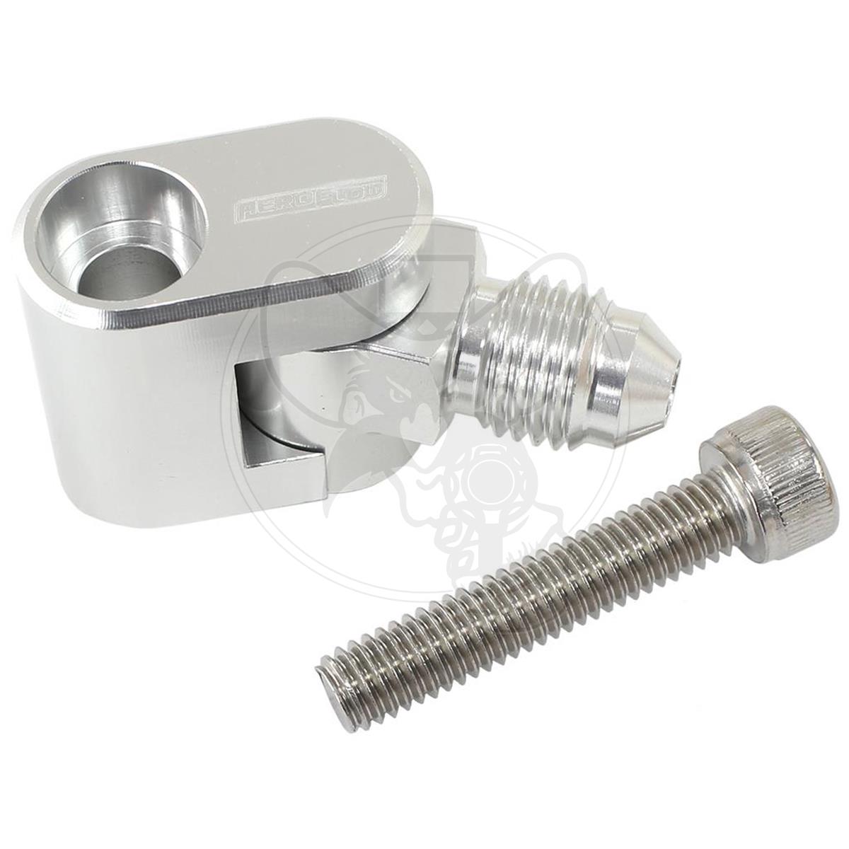 AEROFLOW SWIVEL WATER CROSS-OVER ADAPTOR FITS GM LS - SILVER