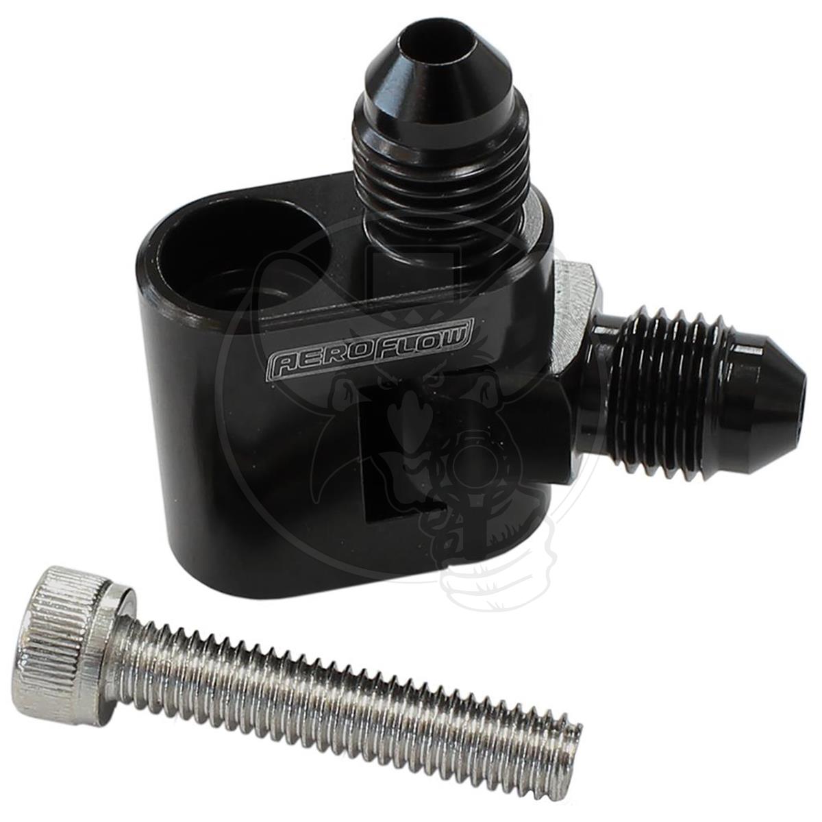 AEROFLOW DUAL SWIVEL WATER CROSS-OVER ADAPTOR FITS GM LS - BLACK