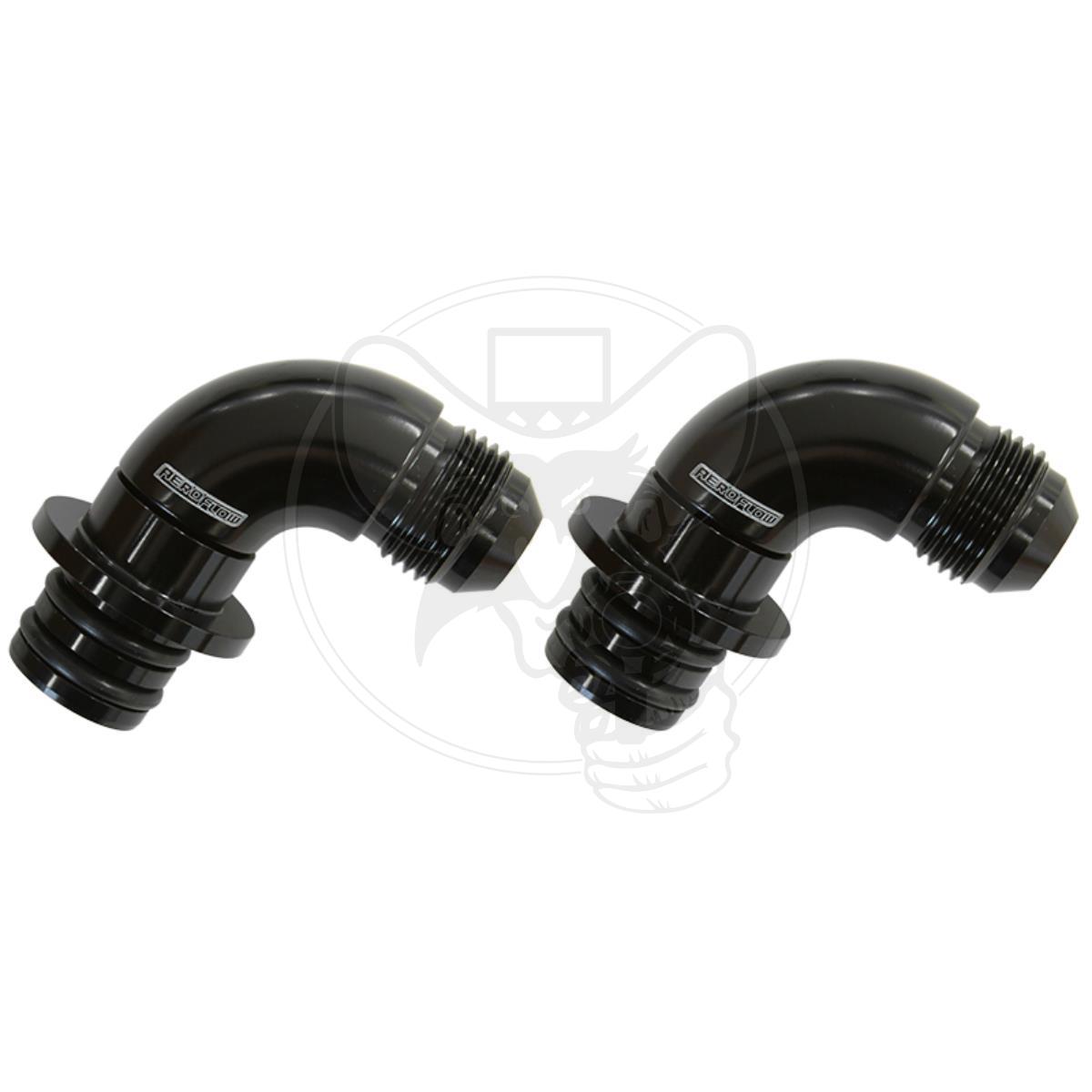 AEROFLOW TRANS COOLER PORT FITTINGS FULL FLOW -8AN/BARB FITS FORD 6R
