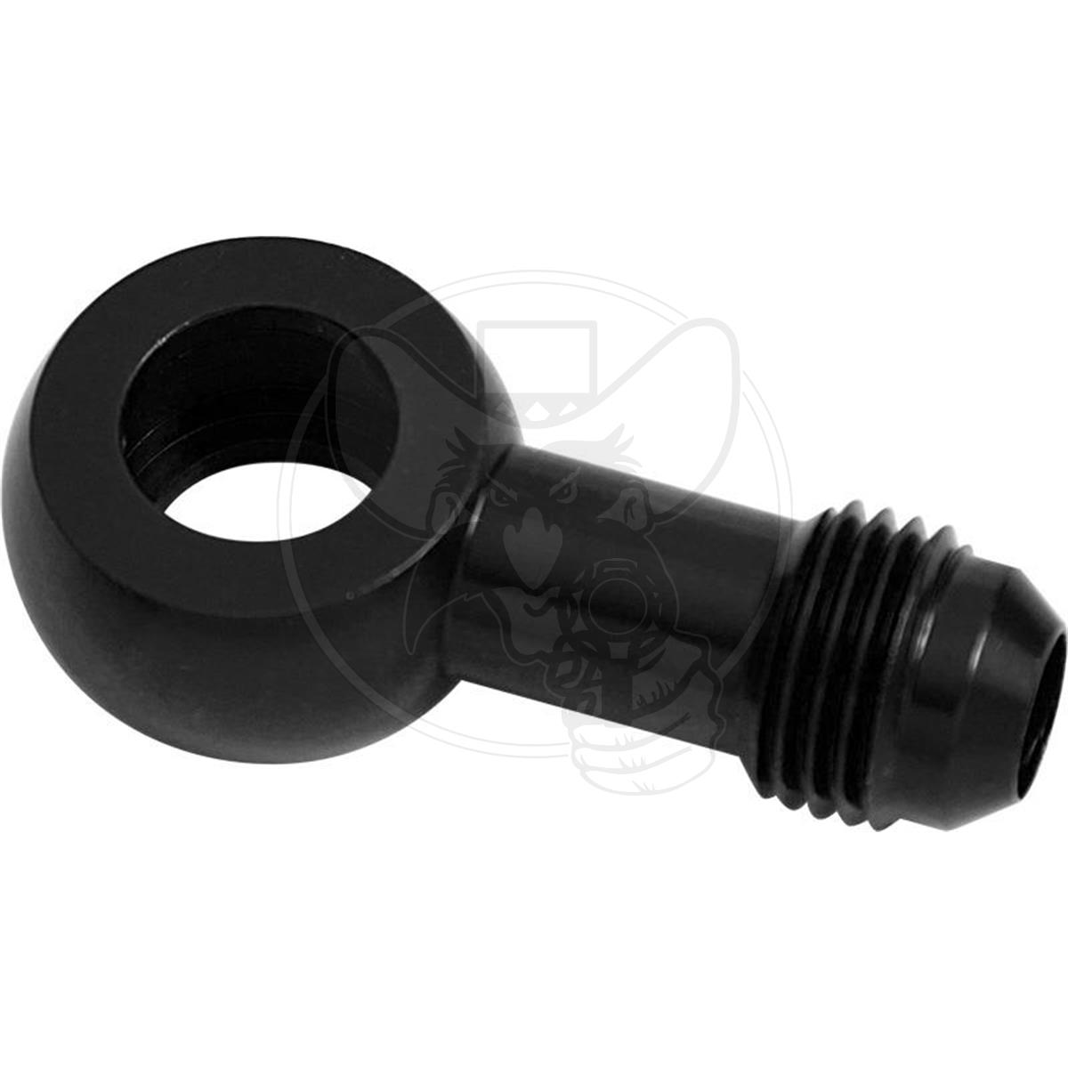 AEROFLOW ALLOY AN BANJO FITTING 14mm (9/16") to -6AN - BLACK