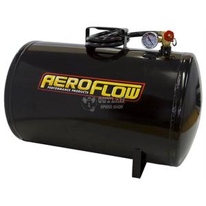 AEROFLOW 10-GAL PORTABLE AIR TANK 125 PSI MAX W/LINE & GAUGE BLACK
