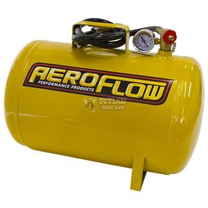 AEROFLOW 5-GAL PORTABLE AIR TANK 125 PSI MAX W/LINE & GAUGE YELLOW