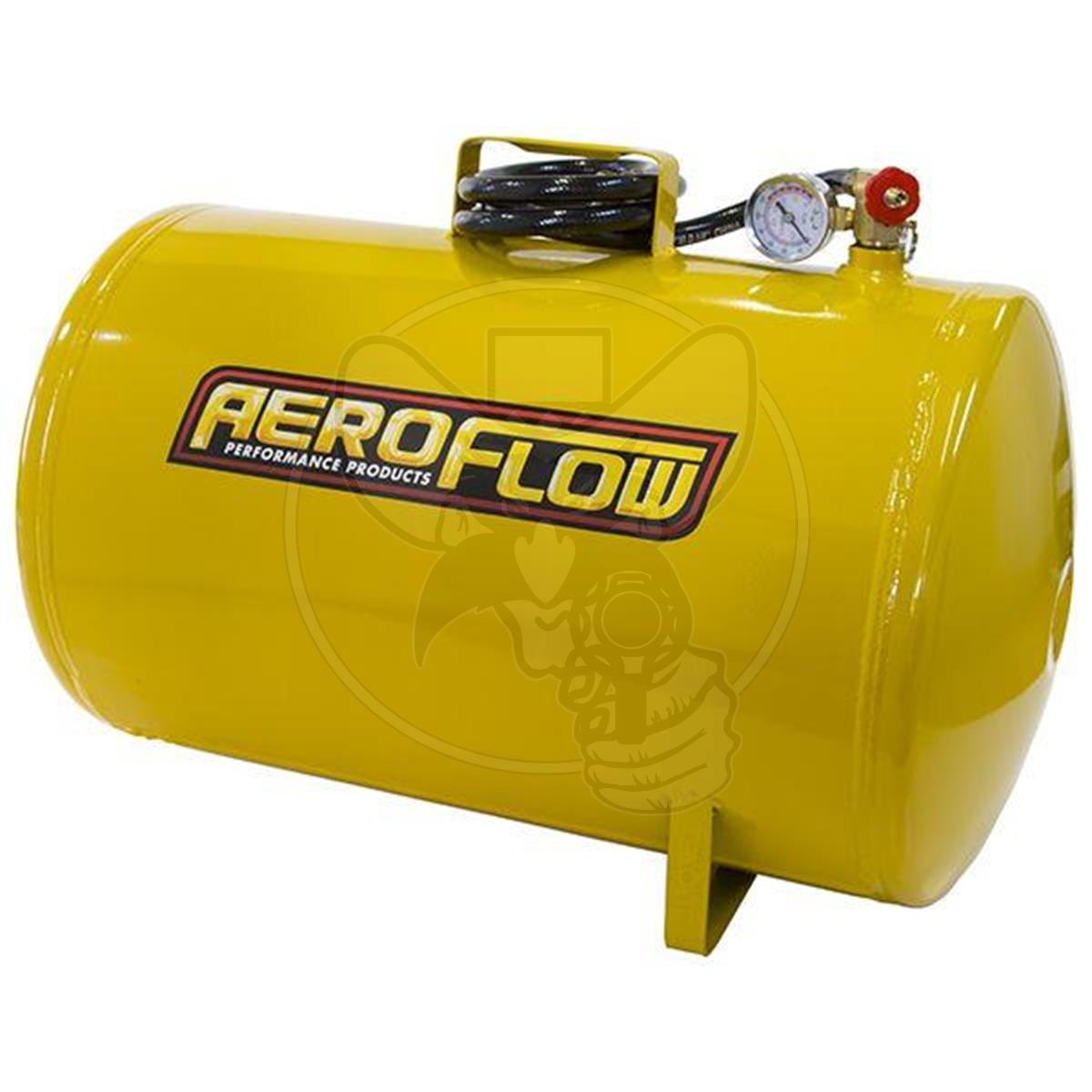 AEROFLOW 10-GAL PORTABLE AIR TANK 125 PSI MAX W/LINE & GAUGE YELLOW