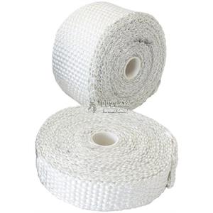 AEROFLOW EXHAUST INSULATION WRAP 1" WIDE X 15FT LONG ROLL - WHITE