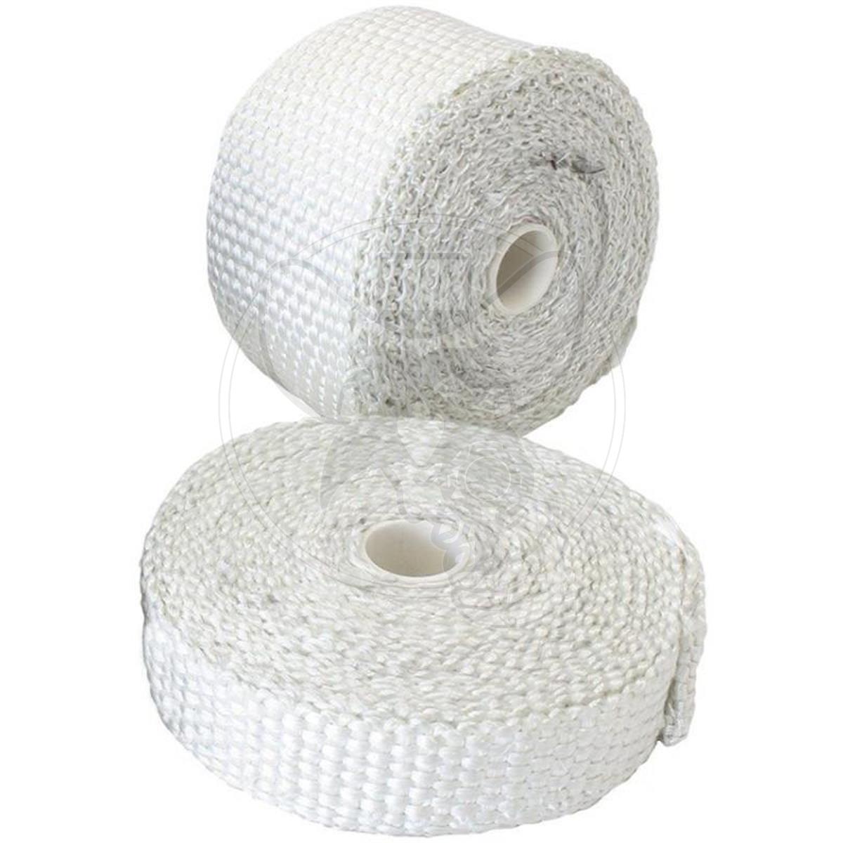 AEROFLOW EXHAUST INSULATION WRAP 2" WIDE X 15FT LONG ROLL - WHITE