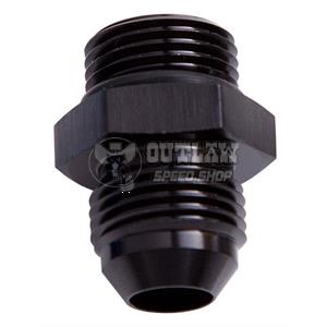Aeroflow -10 ORB to -3AN Straight Male Flare Adapter - Black