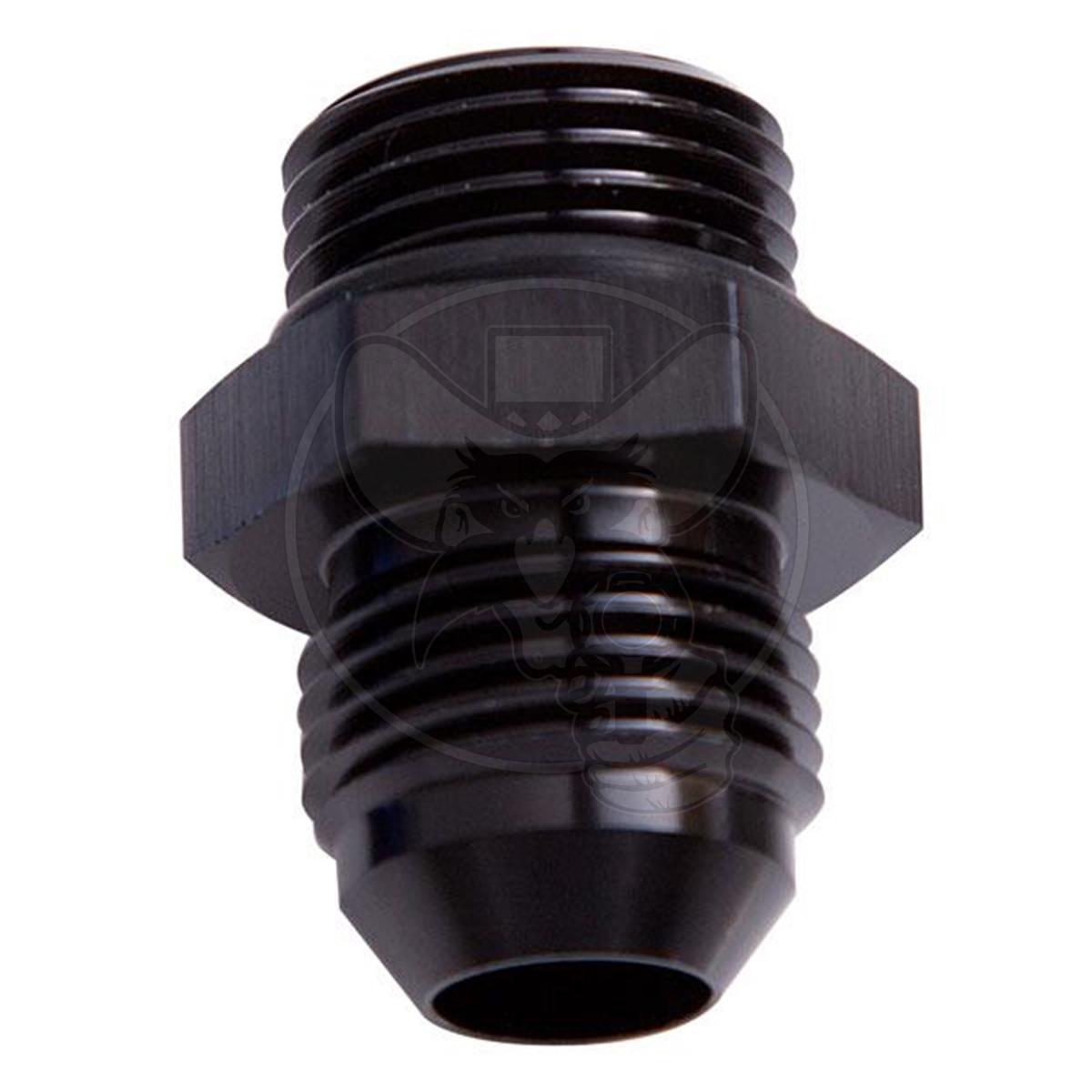 Aeroflow -8 ORB to -6AN Straight Male Flare Adapter - Black