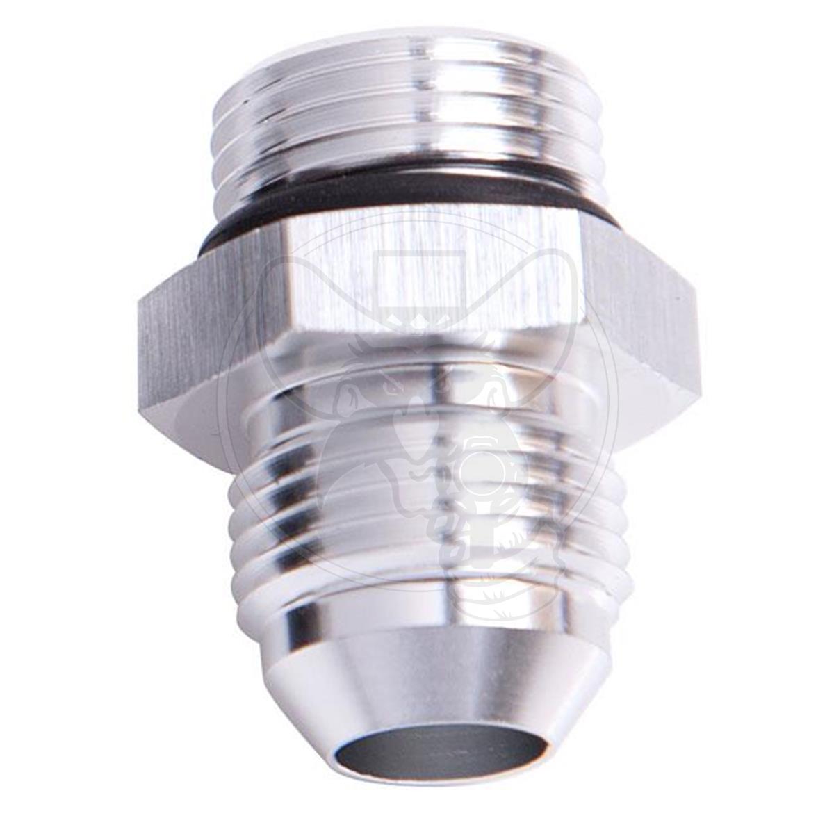 Aeroflow -10 ORB to -10AN Straight Male Flare Adapter - Silver