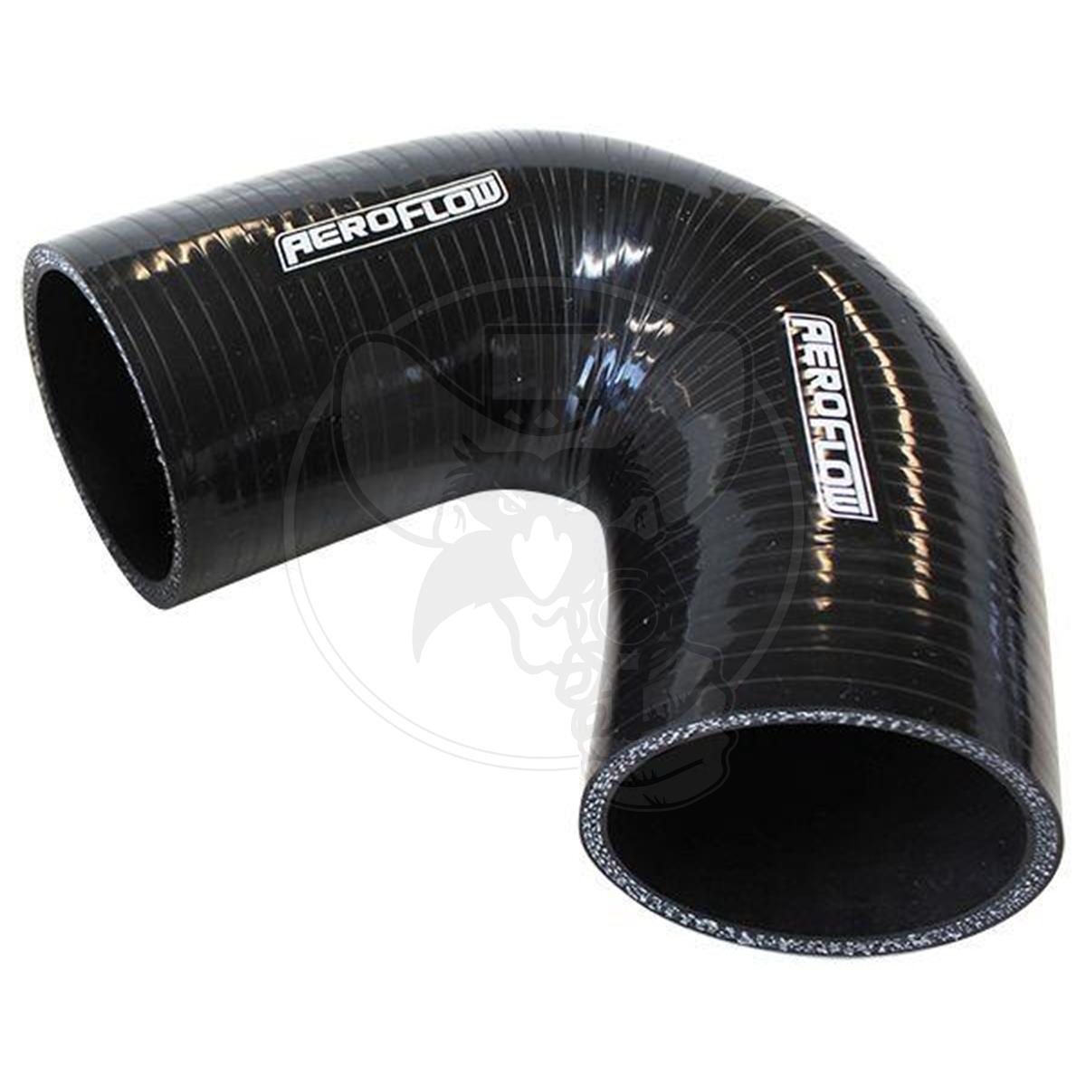 AEROFLOW SILICONE HOSE 135° ELBOW GLOSS BLACK 1.0" ID 100MM LEG