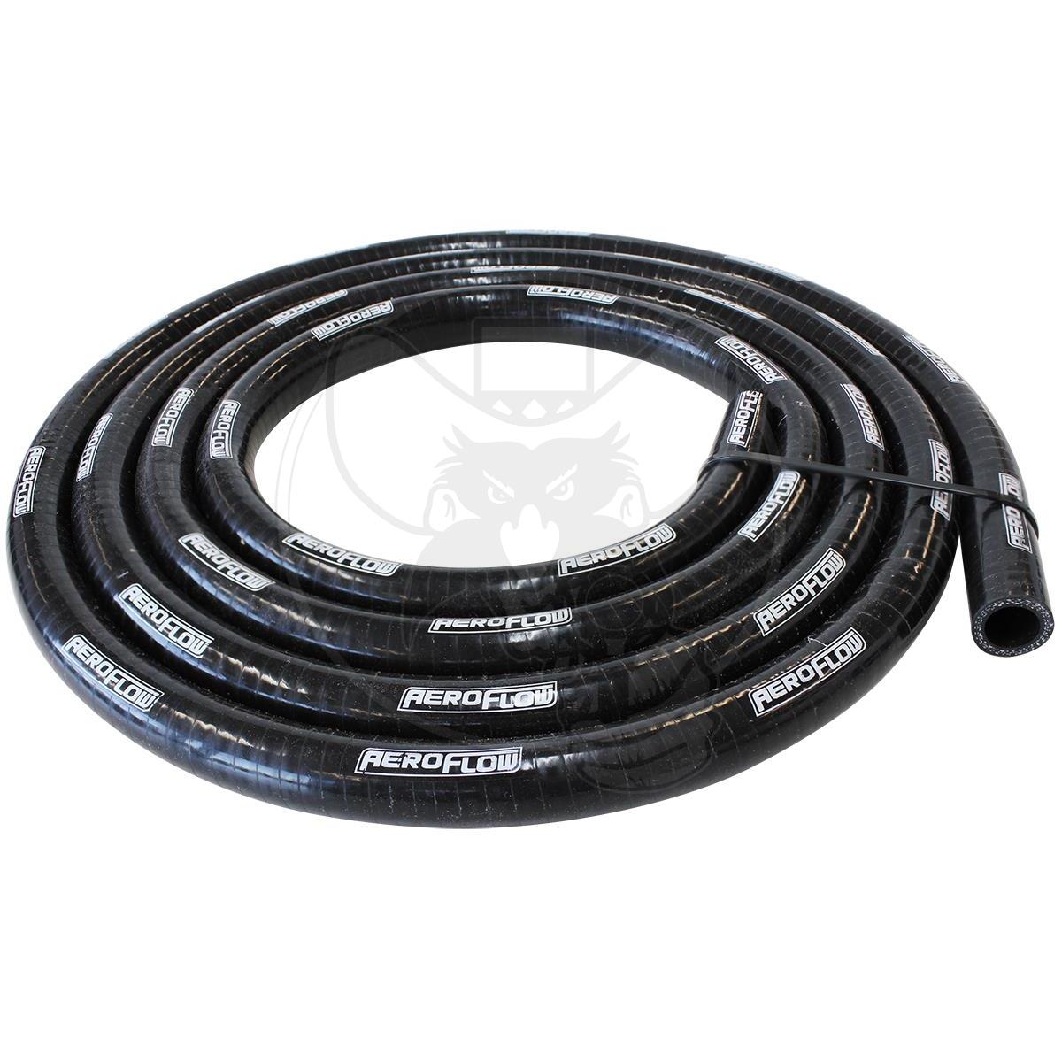 AEROFLOW SILICONE HEATER HOSE GLOSS BLACK 5/8" ID X 1.5M ROLL