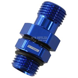 Aeroflow -10 ORB to -10 ORB Male to Male Swivel Coupler - Blue