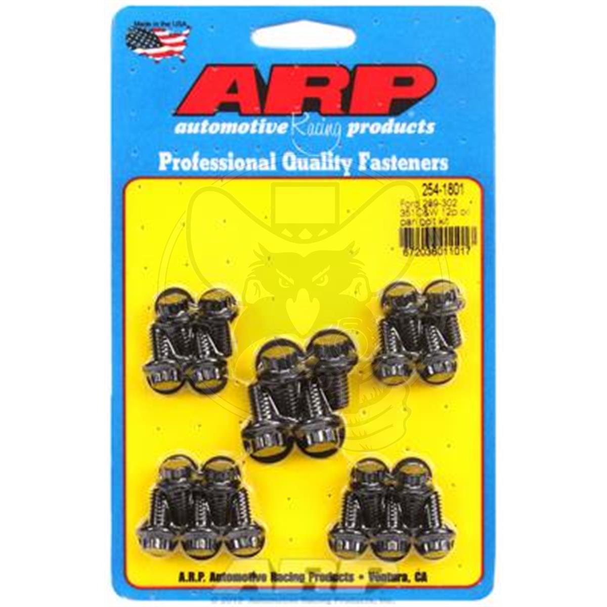 302 351C & 351W ARP Oil Pan Bolts Black Oxide 12 point 289 Ford SB