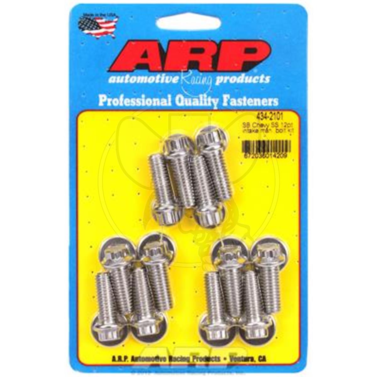 ARP INTAKE MANIFOLD BOLT KIT FITS SMALL BLOCK CHEV 12PT STAINLESS STEEL