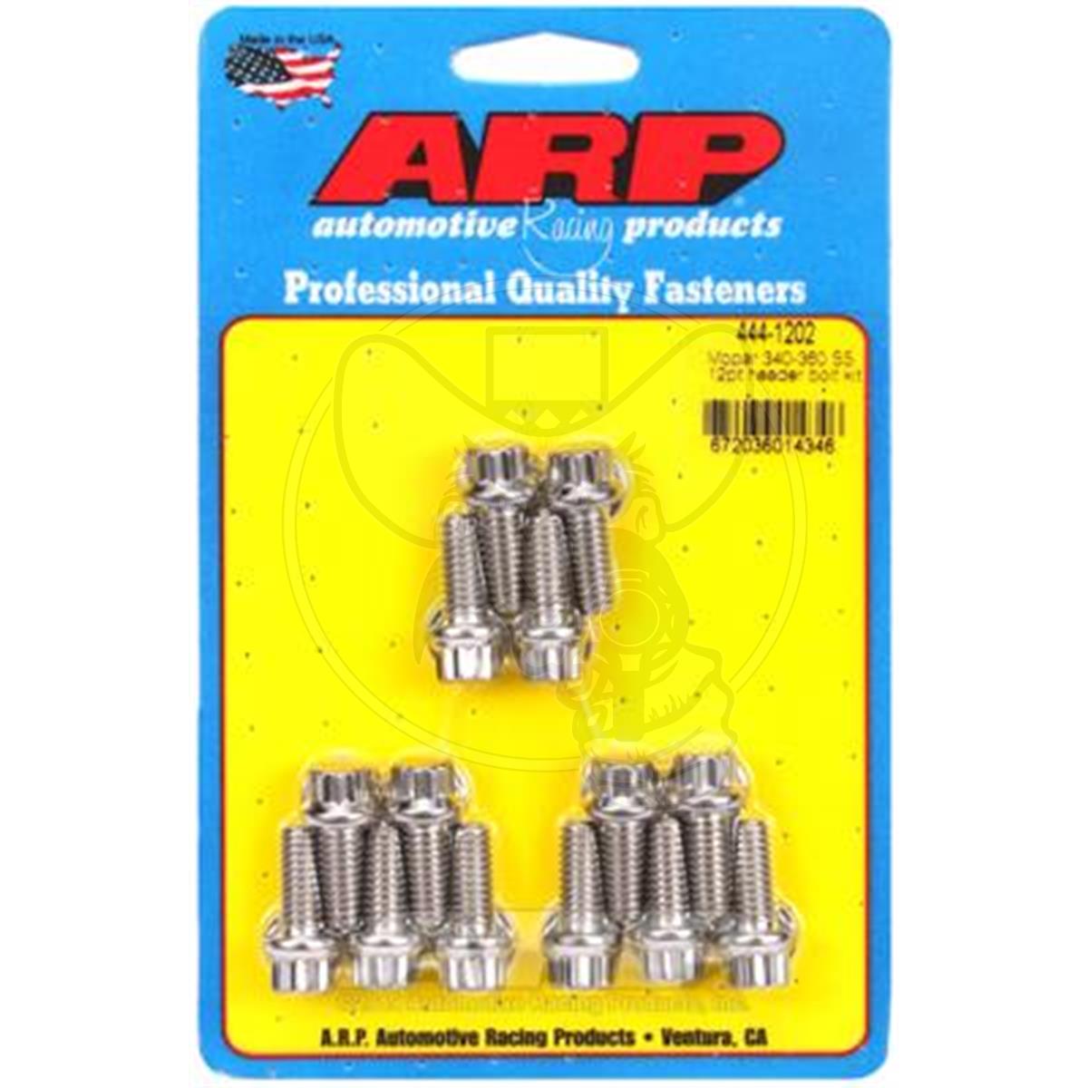 ARP HEADER BOLT KIT FOR SMALL BLOCK CHRYSLER 5/16" " X .75 S/S 12PT