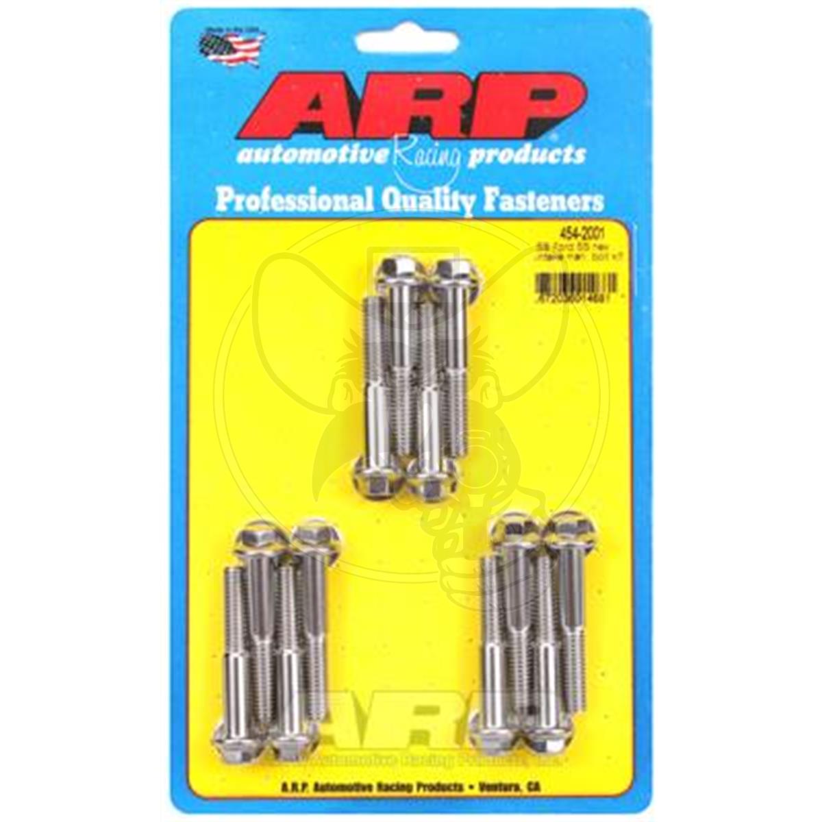ARP INTAKE MANIFOLD BOLT KIT FITS FORD STAINLESS STEEL HEX HEAD