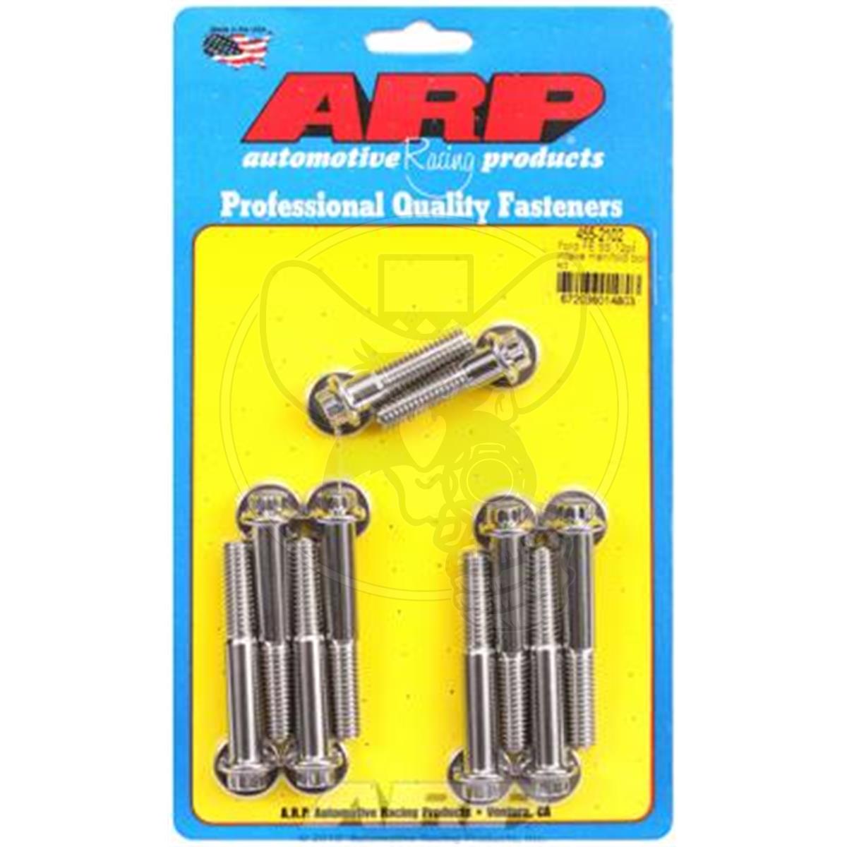 AR455 2102 ARP INTAKE MANIFOLD BOLT KIT FITS FORD FE STAINLESS STEEL 12PT
