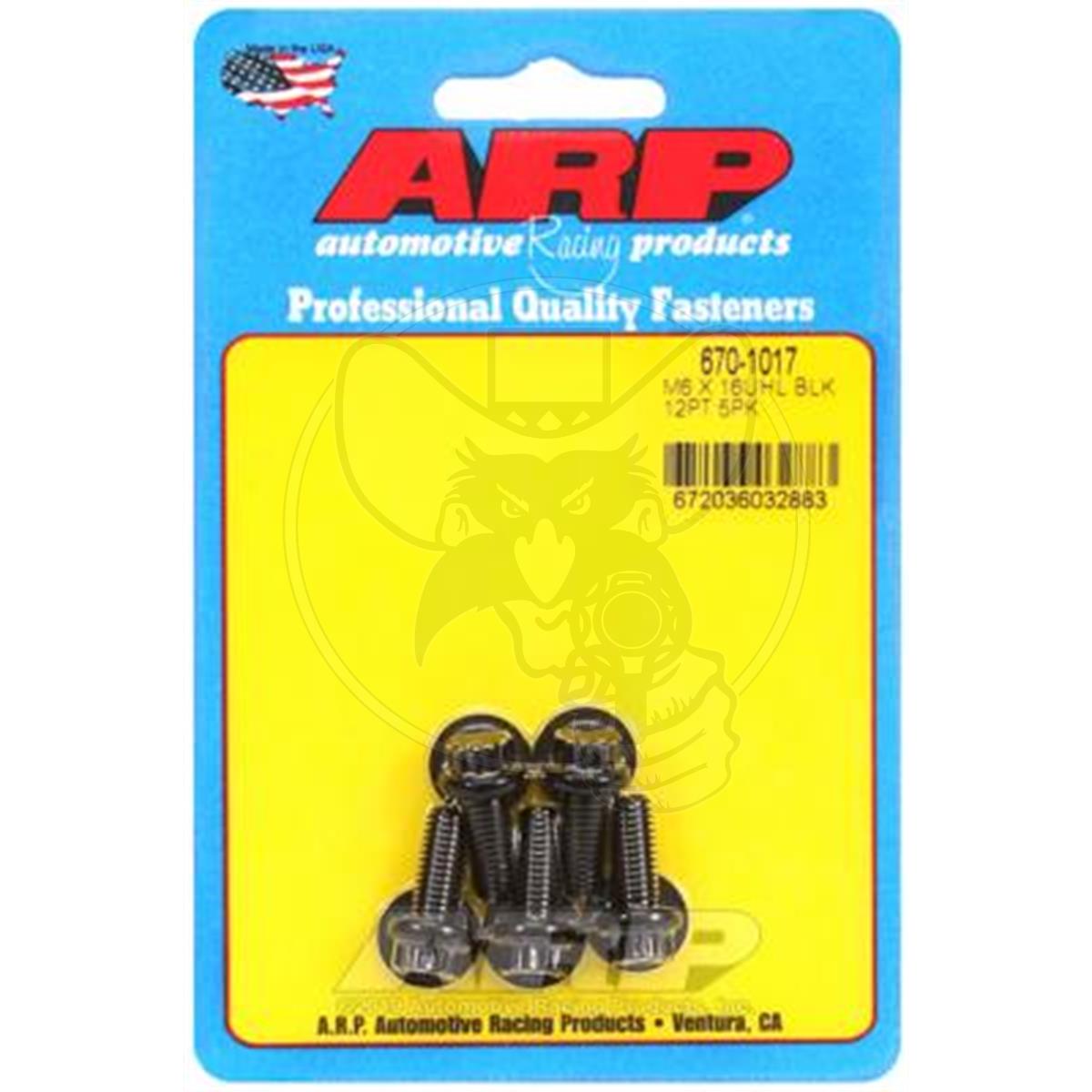 ARP 8740 Chromoly Bolts M6 x 1.00" 16mm UHL 8mm 12-Pt Head 5-Pack