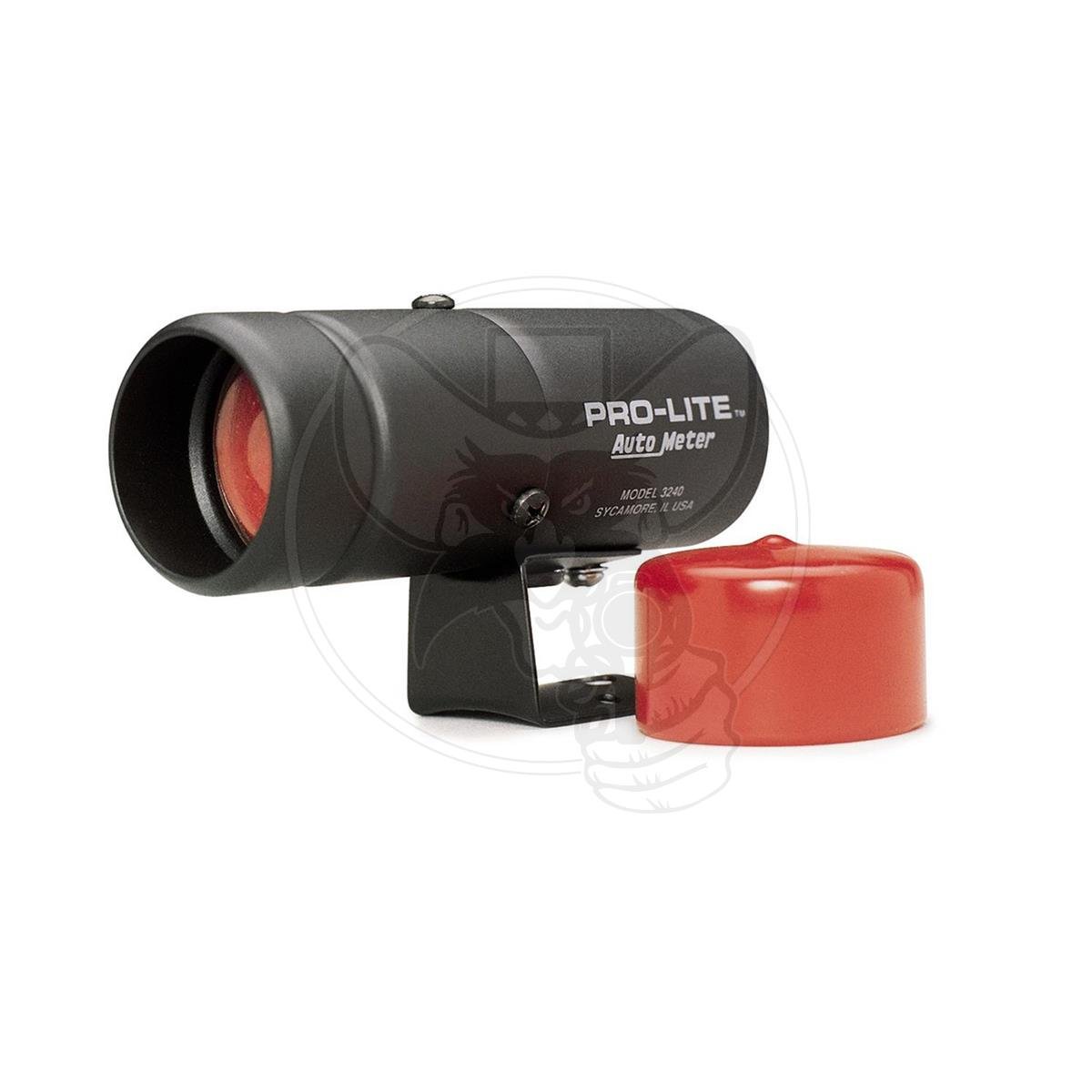 AUTOMETER PRO LITE WARNING LIGHT BLACK WITH RED LENS REQUIRES SENDER