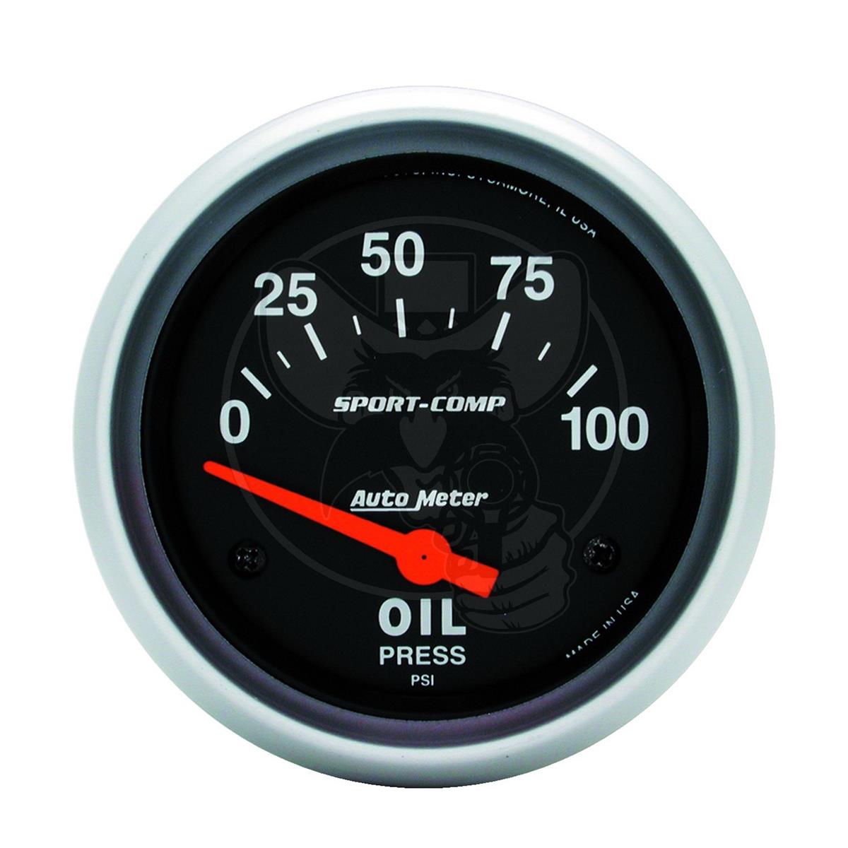 Auto Meter 3522 Sport-Comp Electric Oil Pressure Gauge 