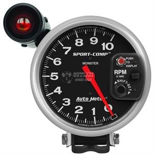 Cheap 3.75'' Tachometer Tacho Gauge LED 0-9000 RPM Meter with Shift Light  12V 7 Colors Automobile instrument