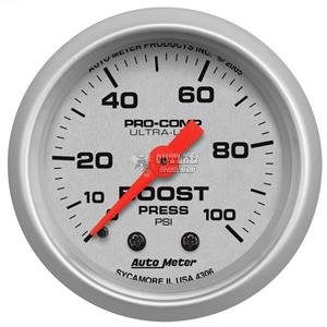 AUTOMETER BOOST GAUGE MECHANICAL 2-1/16" 0-100 PSI