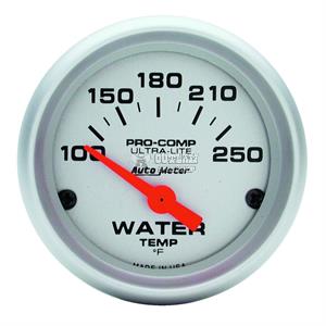 Auto Meter 4931 Ultra-Lite II 2-1/16 140-280 Degree F Mechanical Water Temperature Gauge 