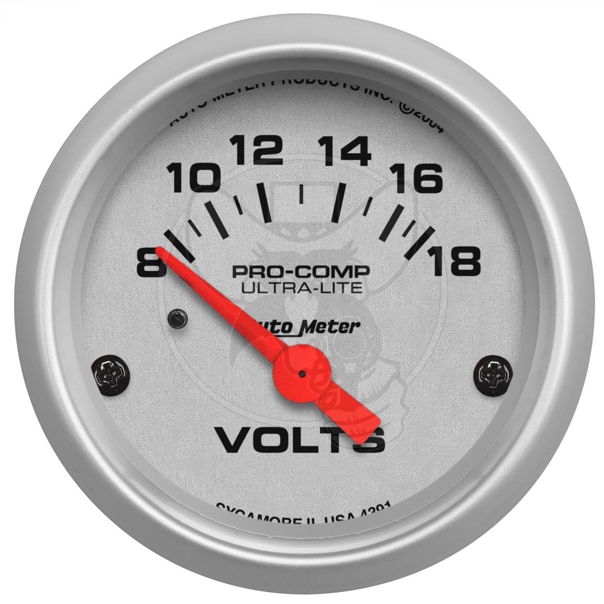 AUTOMETER VOLTMETER GAUGE UTRALITE 8-18V 2" ELECTRIC