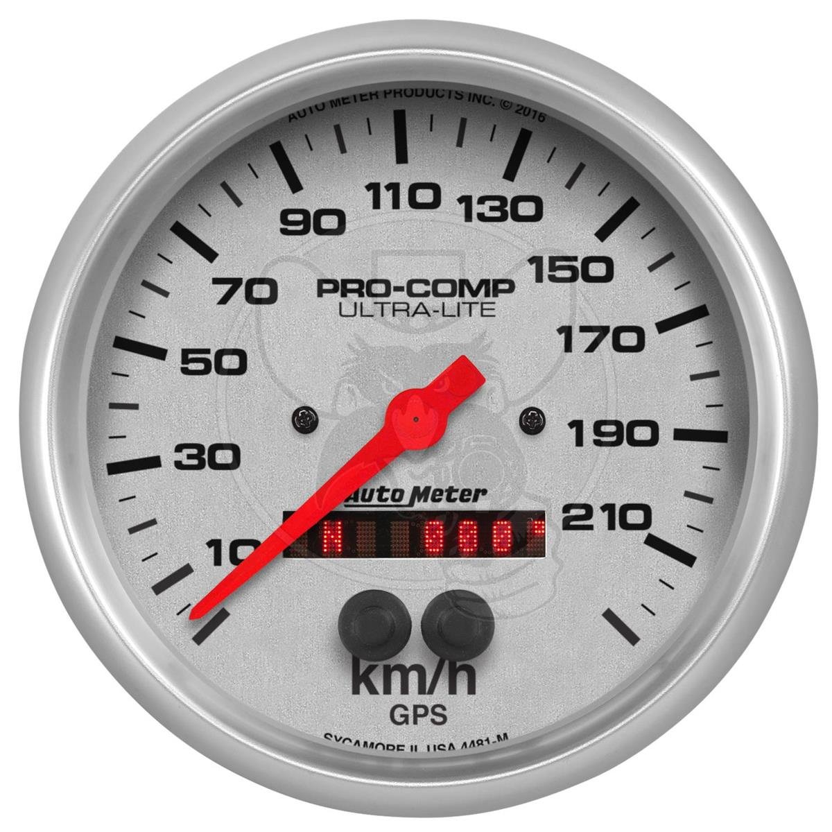 AUTOMETER 5" SPEEDO, 225 KM/H, GPS, ULTRA LITE GAUGE