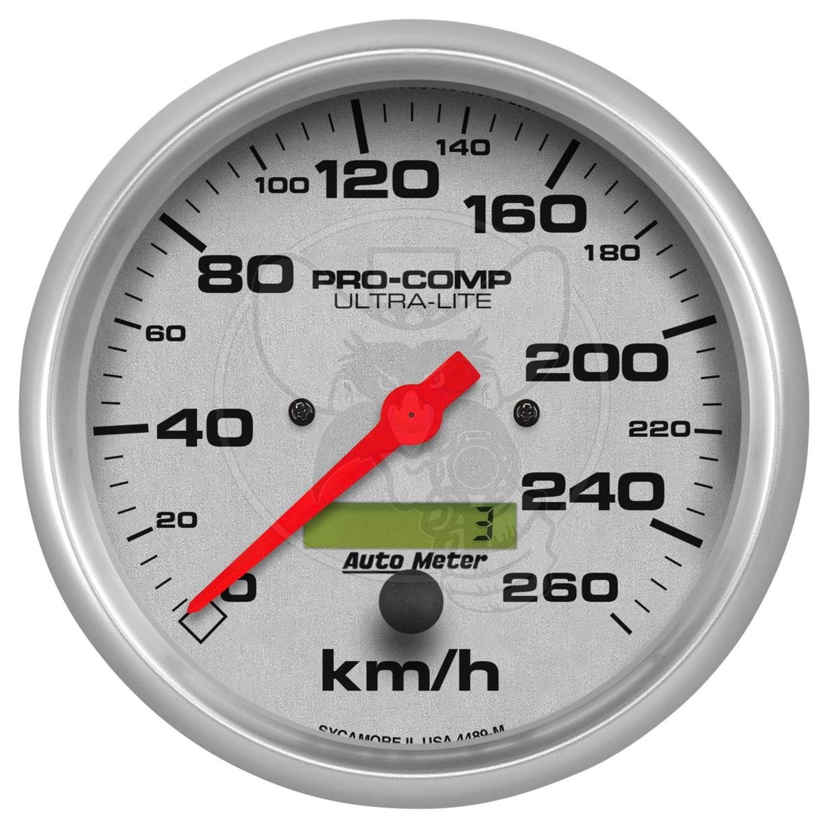 AUTOMETER 4489M SPEEDO PRO COMP 5" IN DASH 260 KPH ELECTRONIC PROGRAMMABLE