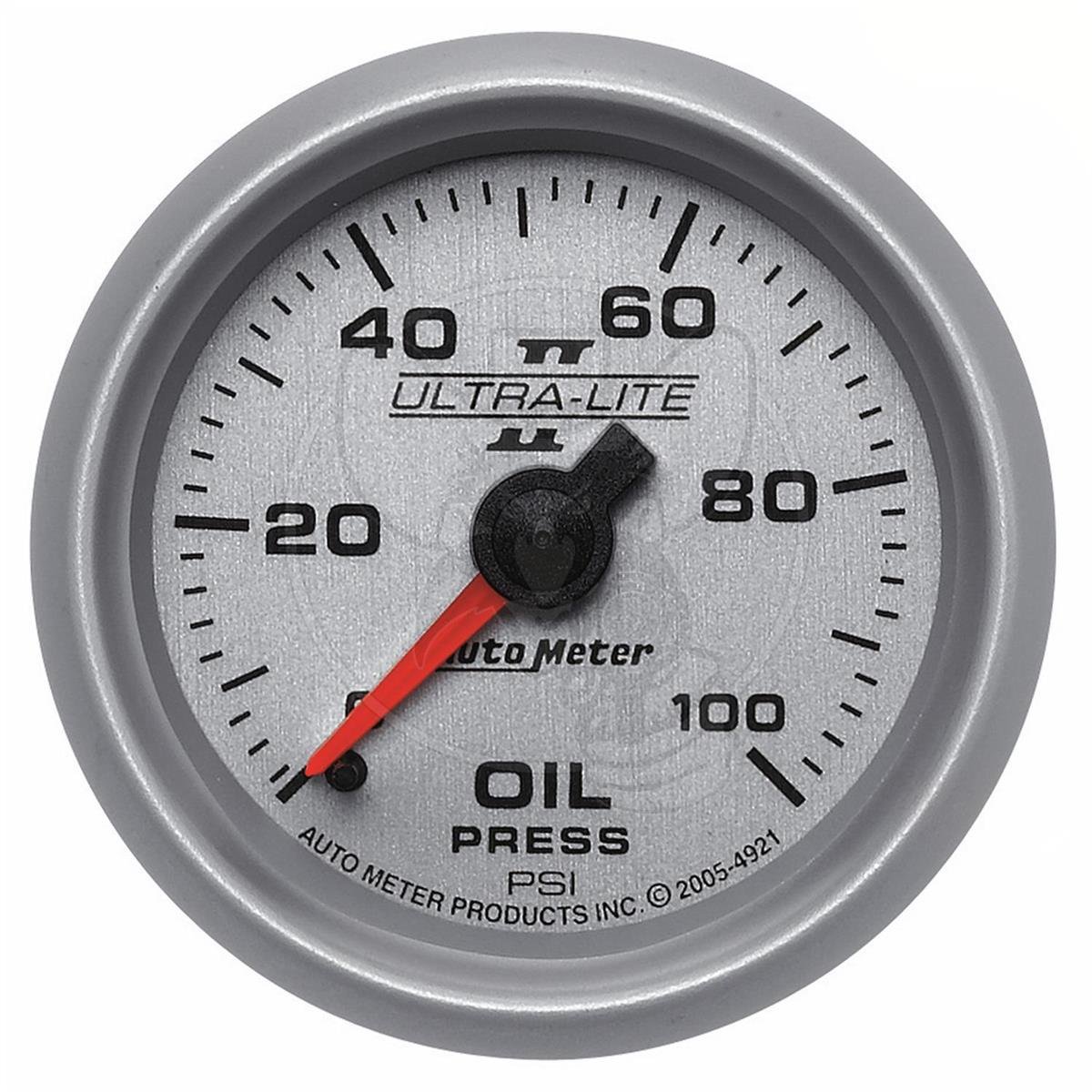 AUTOMETER OIL PRESSURE GAUGE ULTRALITE II MECH 2-1/16" 100 PSI