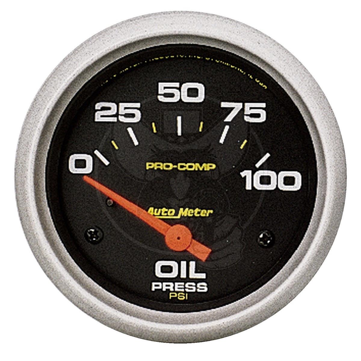 Auto Meter Pro-Comp Ultra-Lite 2-1/16 Oil Pressure Gauge 0-100PSI AU4327