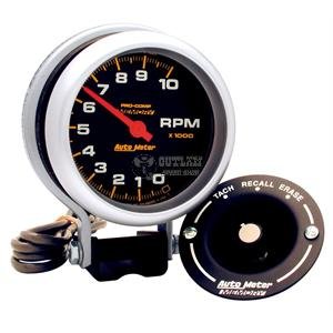 AUTOMETER TACHOMETER PEDESTAL MOUNT 3-3/4" 0-10,000 RPM & MEMORY
