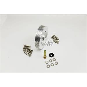 6-RIB ACCESSORY PULLEY BB CHEV 6" DIAMETER BILLET ALUMINIUM