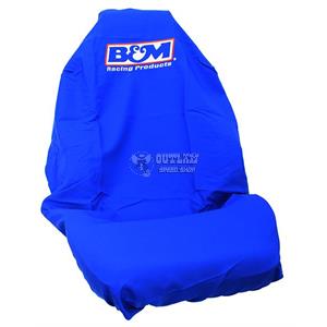 B&M LOGO SEAT COVER PROTECTIVE THROW OVER STYLE FOR BUCKET SEATS