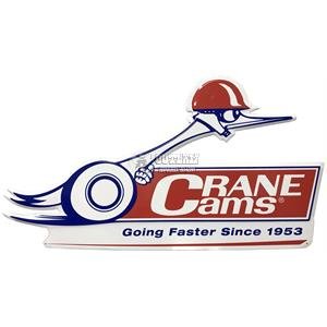 CRANE CAMS ALUMINIUM SIGN 600mm X 330mm - 'GOING FASTER SINCE 1953'