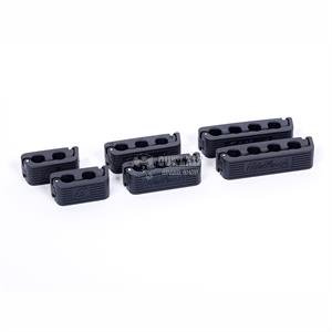 EDELBROCK SPARK PLUG WIRE SEPARATORS CLAMP-IN 7-9mm BLACK 6-SET
