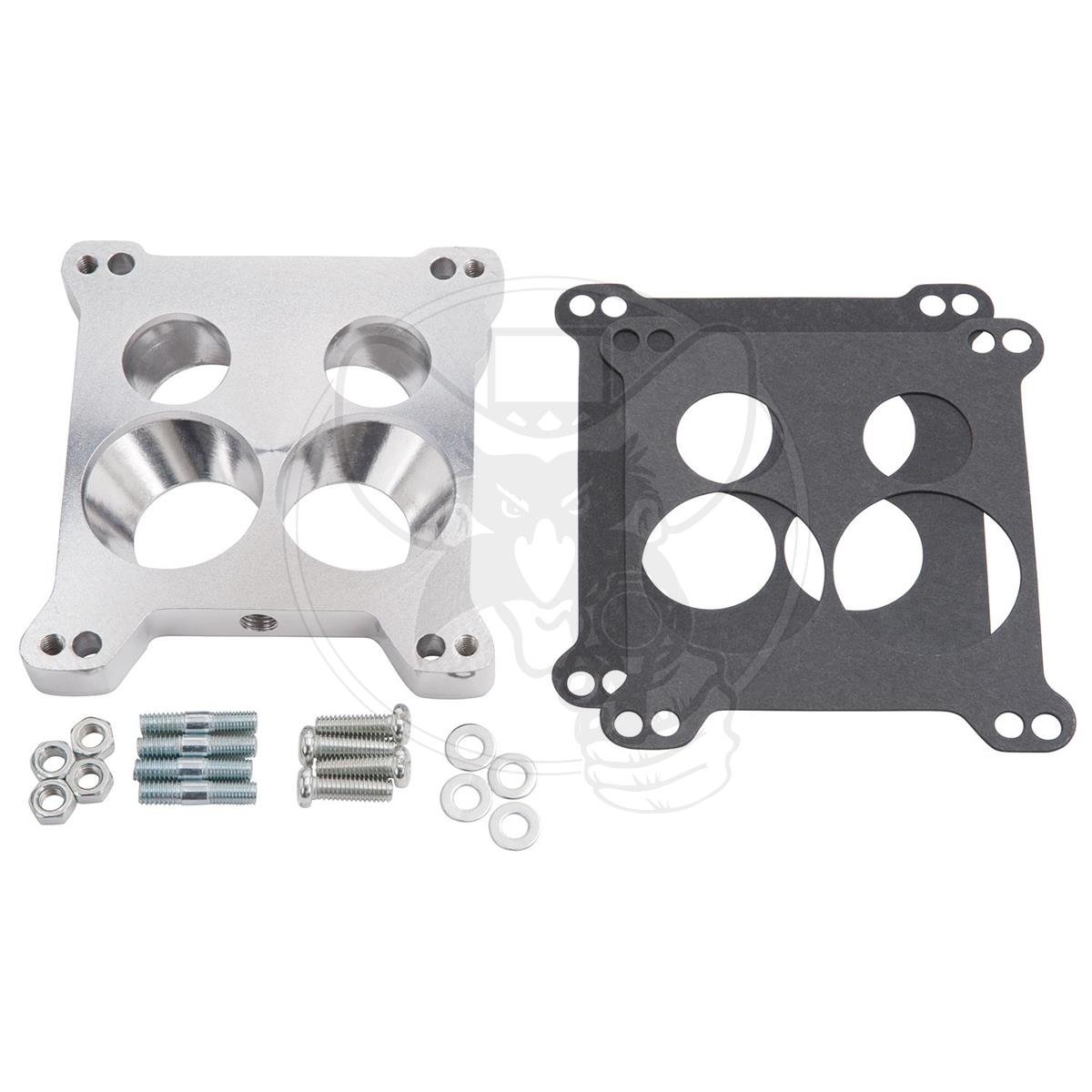 EDELBROCK CARBY ADAPTOR PLATE SQUARE BORE TO QUADRAJET CARBY